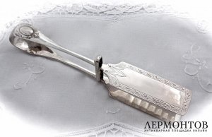 Щипцы для спаржи. Серебро 950. Австрия