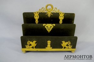 Письменный прибор. Металл. Франция, XIX век.