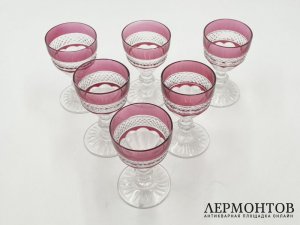 Фужеры аметист. St. Louis, 1960-е гг. Стекло.