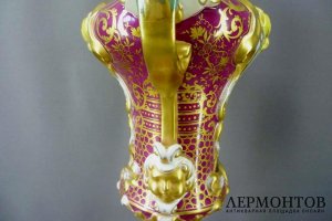 Ваза. Фарфор. Испания, Santa Clara Vigo 40-50- е годы ХХ века. Высота 65 см.