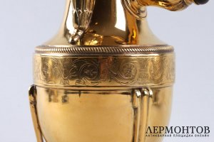 Кофейник в стиле ампир. Aucoc. Серебро 950, золочение. Франция, конец XIX в.