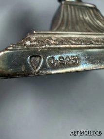 Подсвечник в стиле ампир. Серебро 925 пробы, Западная Европа, 20 век