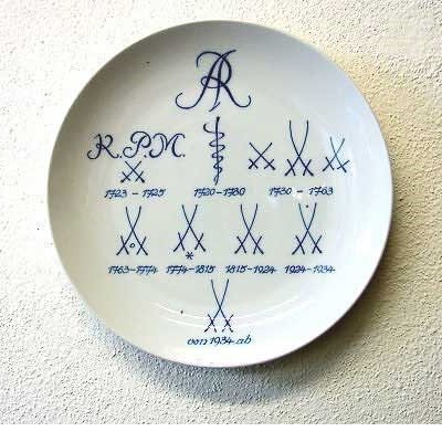 Клейма немецкого антикварного фарфора