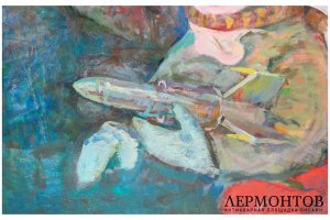 Картина. Русская Мадонна, 2015 г. А.И. Кувин. Холст, ДВП, масло