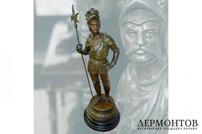 Скульптура. Античный воин с копьем. Европа