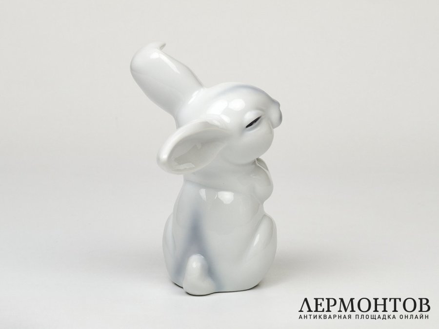 Статуэтка «Заяц». Фарфор, Rosenthal, Германия, 1960 год