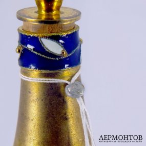 Коньячный набор: поднос, 6 рюмок, графин. Серебро 916. СССР
