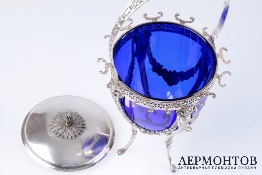 Ваза для конфитюра. СЕРЕБРО 950. ФРАНЦИЯ