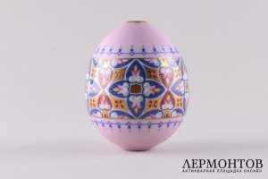 Яйцо пасхальное со стилизованным крестом и лилиями.  Российская империя, ИФЗ, XIX век