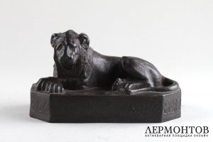 Статуэтка Лев. Бронза. Российская империя. Верх-Исетский завод. 1824 г.