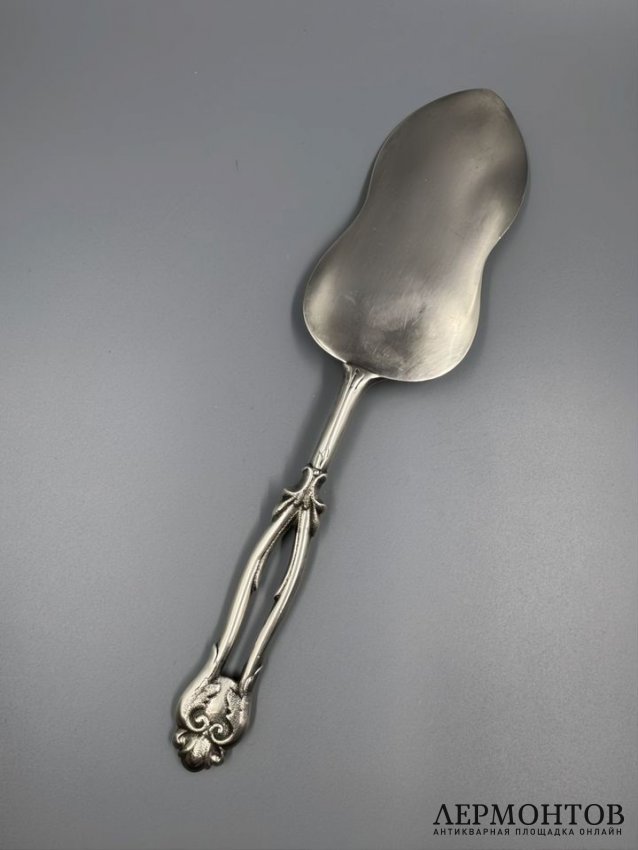Лопатка для торта. Серебро 84 пробы, мастер ХК, Россия, 1894 год