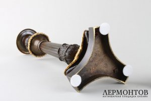 Парные подсвечники на львиных лапах в стиле Ампир. Франция, Париж, первая треть 19 в.