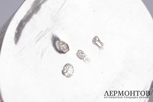 Чайница с пасторальными сценами. Серебро 833 пробы. Голландия, конец XIX века.