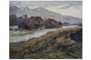 Картина из серии Весна-Лето. N8. Чурсин К.Н. Картон, масло. XX в.