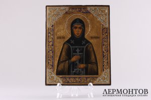Икона Святая Евфросиния. Россия. 2 пол. 19 в.