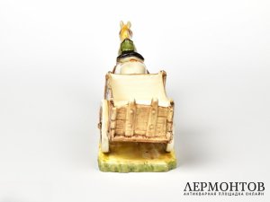Статуэтка-ваза «Лошадка с повозкой». Royal Dux, Чехословакия, 1918–1938 годы