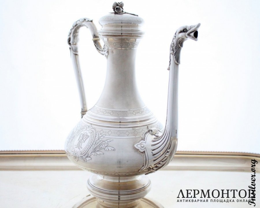 Кофейник Cardeilhac. Серебро 950. Франция
