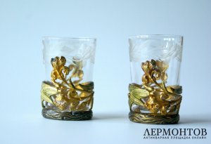 Набор для ликера, тет-а-тет. WMF, Германия, начало 20в