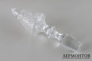 Высокие парные графины из хрусталя с серебром 800 пробы. Германия.