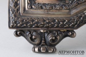 Настольное зеркало. Серебро 800 пробы. Италия, 1934-44 годы.