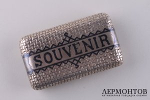 Портсигар. Серебро 84 пробы. Н.Феофилов. Российская империя. 1876 г.
