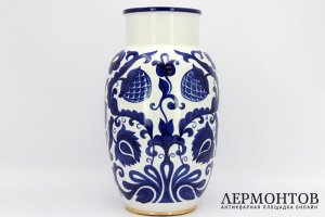 Большая ваза Орнамент. Фарфор, роспись. СССР, ЛФЗ, 1950 - 60е гг.