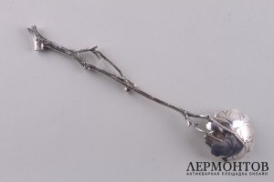 Чайная ложка . Серебро, золото. Китай. XIX в.