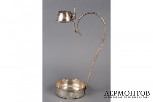 Подставка с ручкой для бутылки. США, фирма A. Adler, 1 пол. 20 в. Серебро 925 пробы.