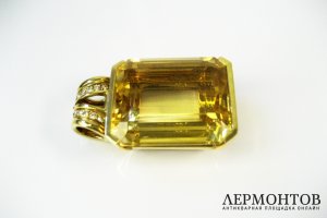 Подвеска. Золото 750 пробы, бриллианты. Европа, ХХ век.