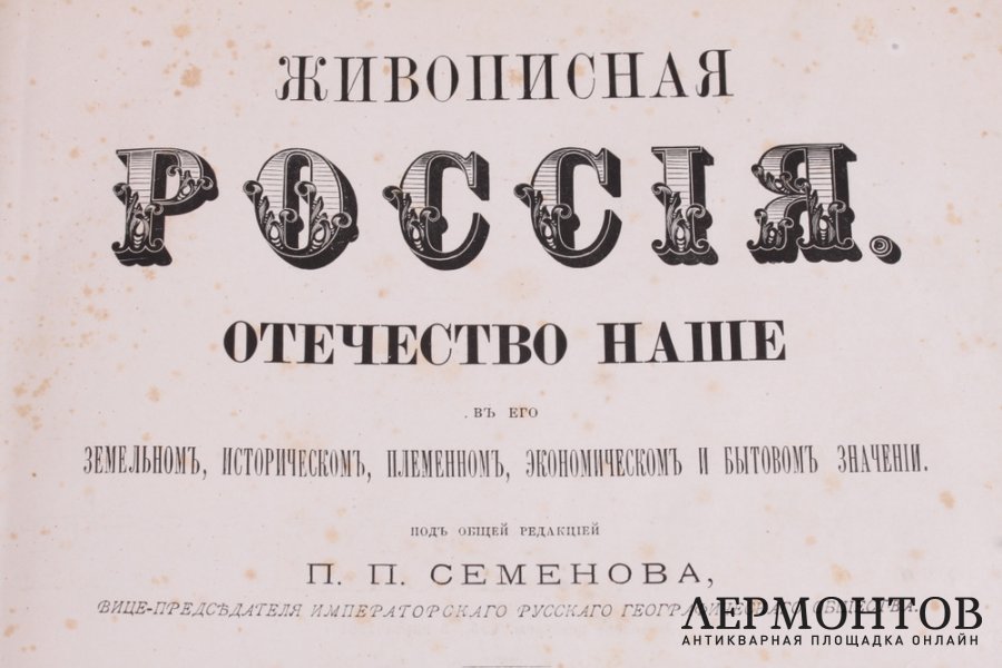 Книга Живописная Россия. Издательство Товарищество М.О.Вольфа, 1881 год.