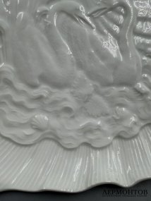 Блюдо для торта из «Лебединого сервиза», 30 × 28 см. Фарфор, Meissen, Германия