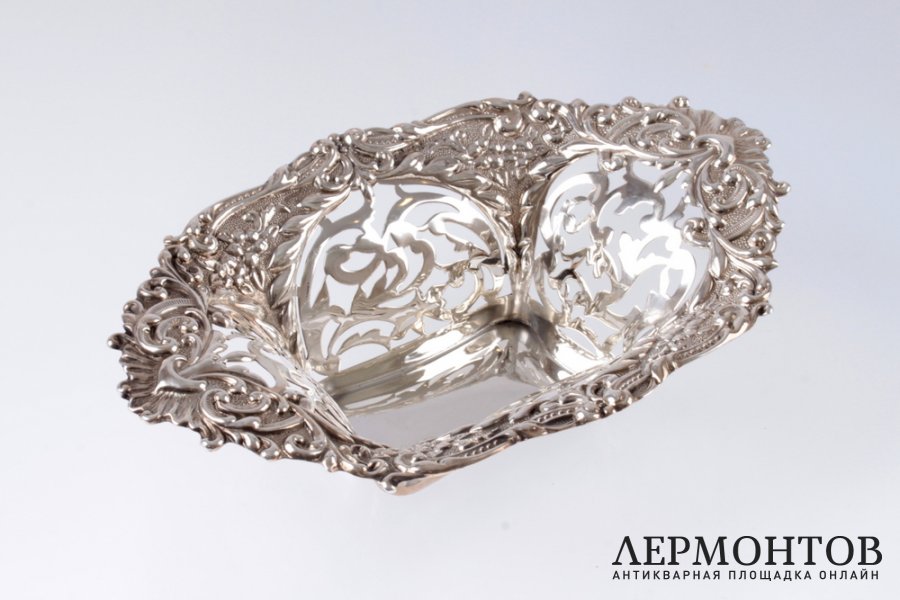 Конфетница M.Bro. Серебро 925. Англия