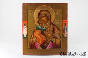 Икона Богоматерь Феодоровская. Россия, кон. 19 в. Дерево, левкас, темпера.