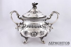 Чайный сервиз WOLFERS FRERES. Серебро 800 пробы. Бельгия, Брюссель. XIX в.