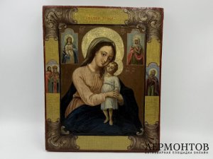 Икона Богоматерь Утоление печали. Россия, 19 век.