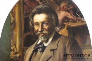 Картина. Портрет И.Е. Репина. Яковлев Василий Николаевич. Холст, масло. 1940-е гг.