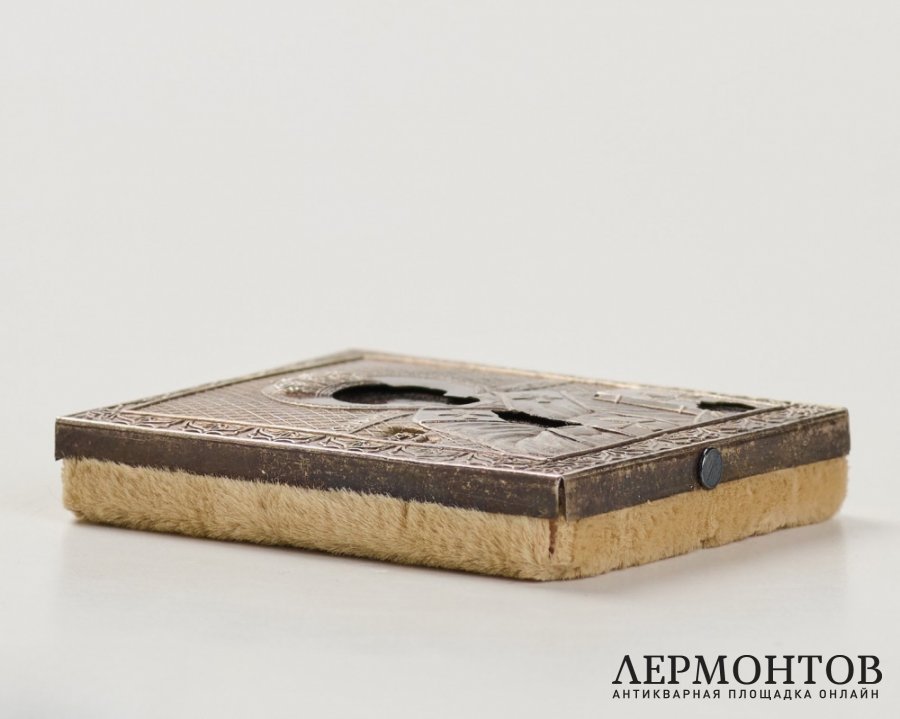 Икона дорожная «Святитель Николай Чудотворец». Серебро, современная работа