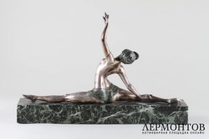 Скульптура Танцовщица в стиле Ар Деко. Франция, Париж, авт. мод. Morante, 1920-1930 е