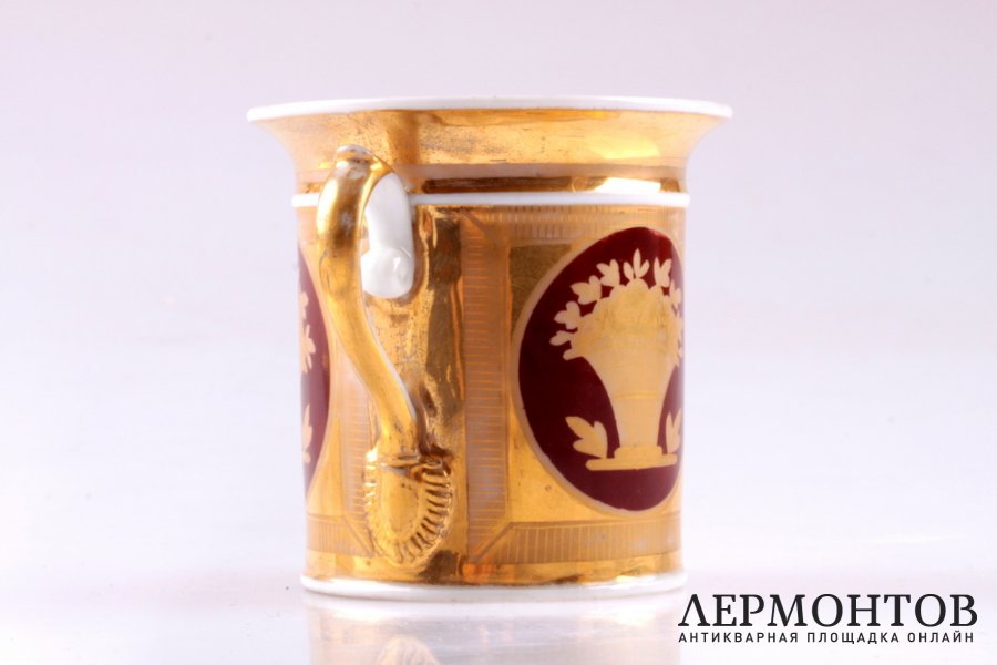 Чайная пара. Фабрика Гарднера. 1810-1820 е. Российская империя. Фарфор 