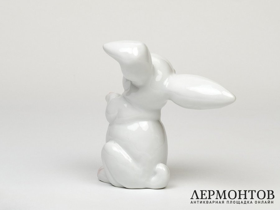 Статуэтка «Заяц». Фарфор, Rosenthal, Германия, 1960 год