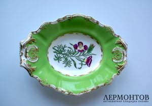 Сервировочное блюдо Copeland and Garrett. Англия, 1833-1847 гг, фарфор, живопись
