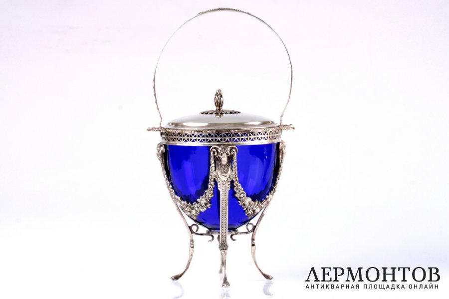 Ваза для конфитюра. СЕРЕБРО 950. ФРАНЦИЯ