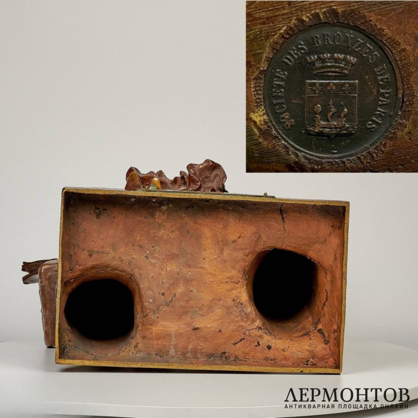Скульптура «Дама с пуделем». Бронза