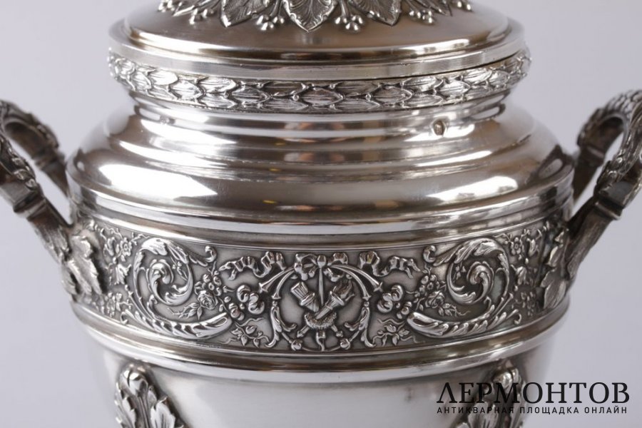 Чайный и кофейный сервиз Vaguer. Серебро 950 пробы. Франция