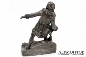 Скульптура Петр I во время бури. Мет.сп. Российская империя, 2я половина XIX века.