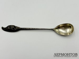 Ложка Богатырь. Россия, нач. 20 века. Серебро 84 пробы.