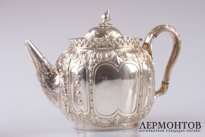 Чайный сервиз Roberts  Belk. 1863 год. Серебро 925 пробы. Англия