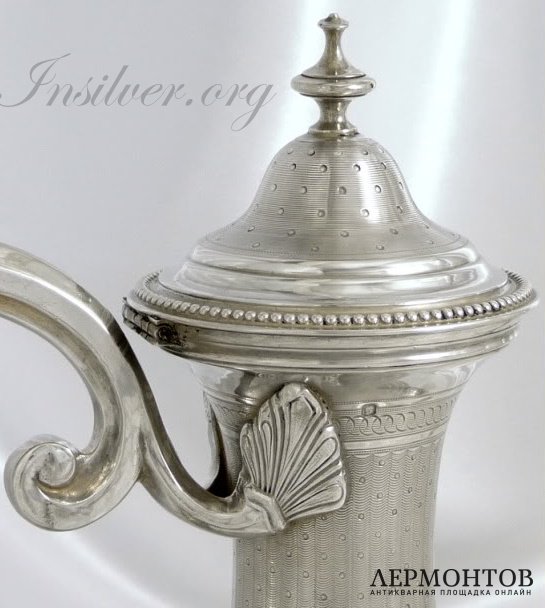 Кофейник Harleux. Серебро 950. Франция