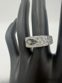 Кольцо «Happy Diamonds» с бриллиантами. Белое золото 750 пробы, Chopard