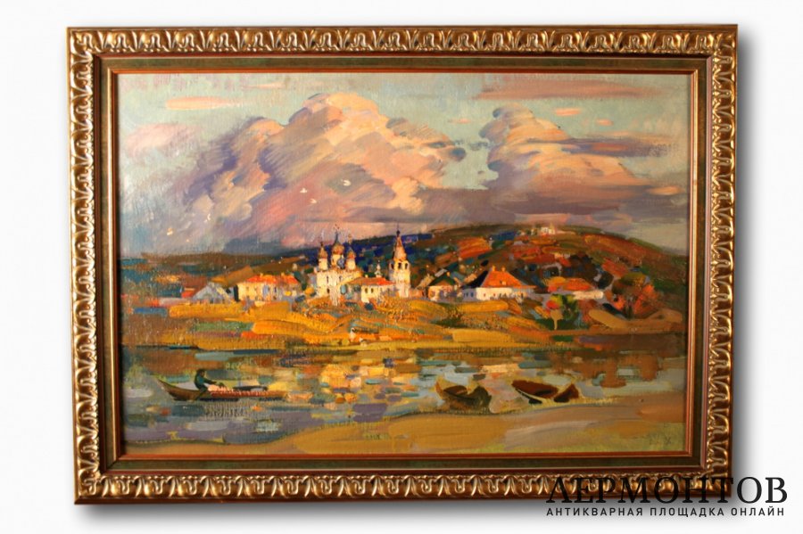Художник Холуев Владимир Федорович.  Картина. Нижний Новгород.  Картон, масло.